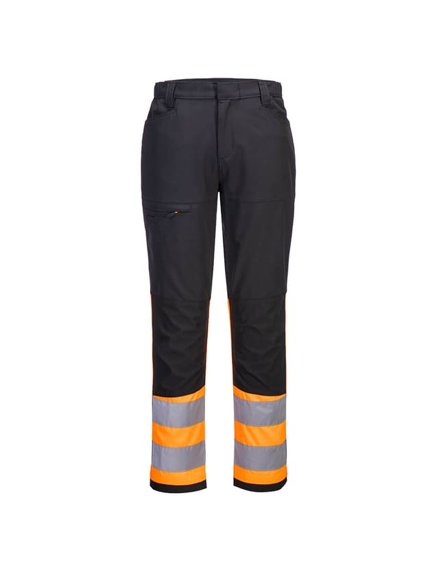 Arbeitshose Stretch Hv Klasse 1 Eco Wx2 - Größe 52 - Orange/schwarz - Portwest
