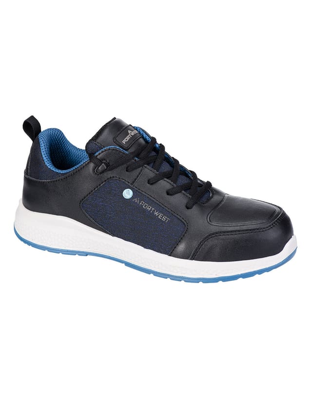 Eco-konzipierter Composite S3s Sr Arbeitsschuh - Größe 43 - Schwarz/blau - Portwest