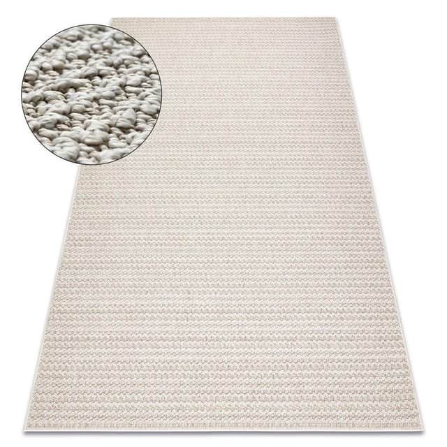 Teppich Jersey 19236 Beige - Struktur, Schleife Boho Beige 60x100 Cm