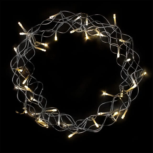 Led Hängekranz / Tischdekoration Metall Ø30cm-dlk061wt-prime