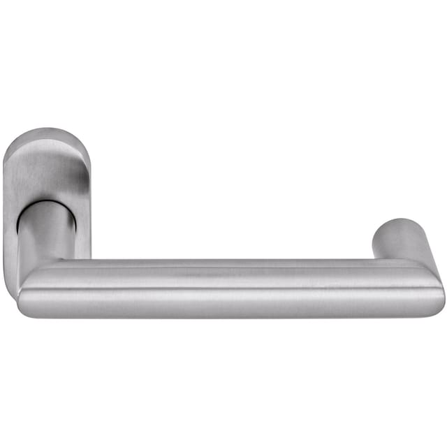 Ogro - Drückerlochteil Premium 8907 Fs/6620 - Mit Rosette, Edelstahl Matt