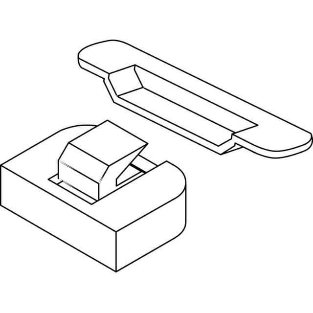 Maco - Hs Mittelverschluss Senkrecht, Verstellbar, Silber (44652)