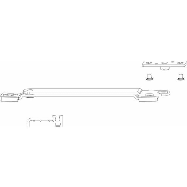 Maco - Drehbegrenzung Pvc/tv, Ffb 240-1300 Mm, Typ 1, 80 Kg, Silber (101519)