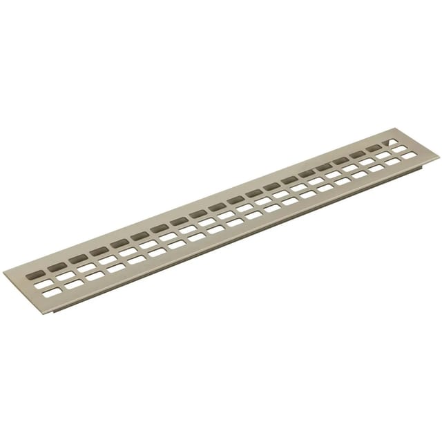 Vasalat - Lüftungsgitter Kühlschrank 800x60 Mm, Einsteckbares Lüftungsblech - Auch Für Kleiderschränke & Türen, Alu/titan Edelstahl Effekt