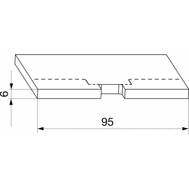 Maco - Hs Anschlagsdichtungsplatte Universal, Gummi Schwarz (369760)