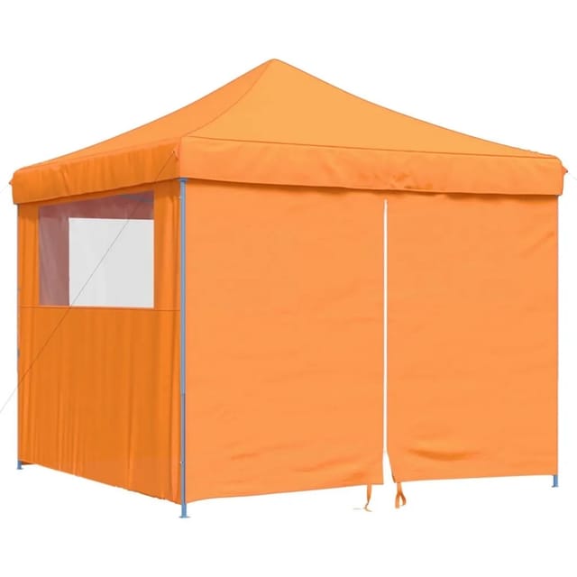 Partyzelt Faltbar Pop-up Mit 4 Seitenteilen Orange Vidaxl