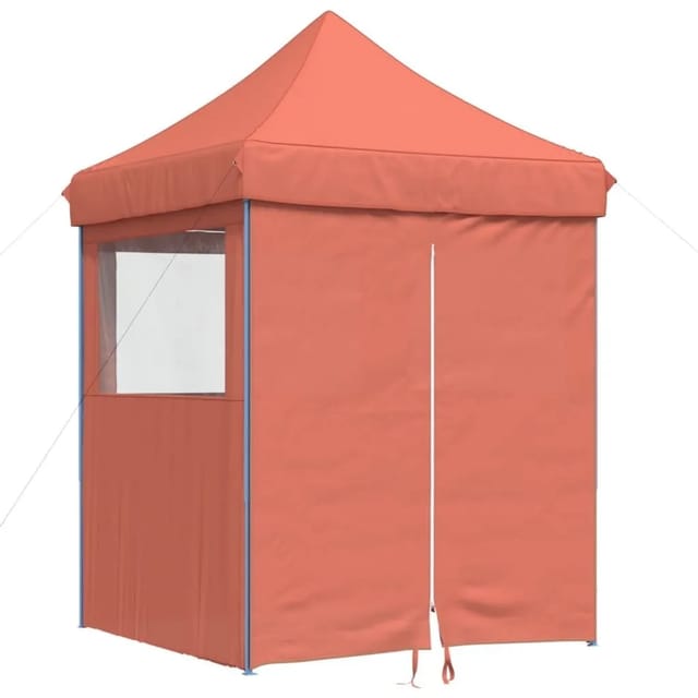 Partyzelt Faltbar Pop-up Mit 4 Seitenteilen Terrakottarot Vidaxl