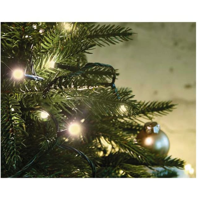 Flicker Light Brillant Led Opak 31v - L:8m - 128 Super Hell Warmweiß - Grünes Kabel