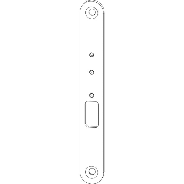 Maco - Abdeckblech Zu Kabelübergang Steckbar, 126 Mm, Edelstahl