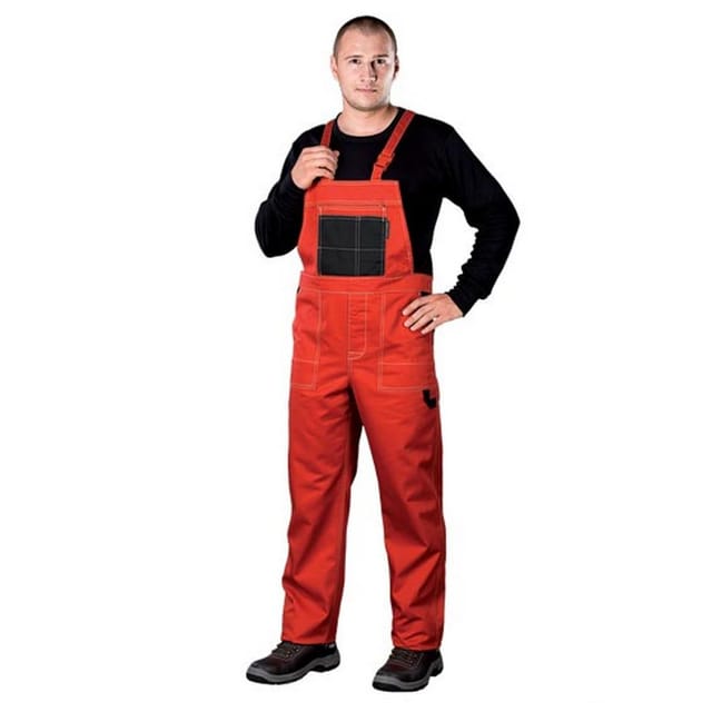 Arbeitslatzhose In Versch. Farben Rot 58