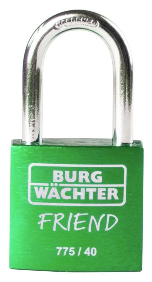 Burg Wachter - Burg Wächter 39451 Vorhängeschloss 40.00 Mm Verschieden Schließend Grün Schlüsselschloss