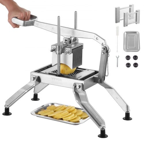 Kommerzieller Gemüseschneider, 3/8 & 3/16 Zoll Tomatenschneider, Gemüseschneider Aus Edelstahl & Aluminiumlegierung, Manueller Gemüseschneider, Für Tomaten, Zwiebeln, Kartoffeln