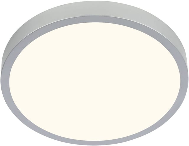 Briloner - Leuchten –deckenlampe Led, Deckenleuchte, Warmweißes Licht, Aufbaulampe, Aufbauleuchte, Silberfarbig, Ø380x50 Mm