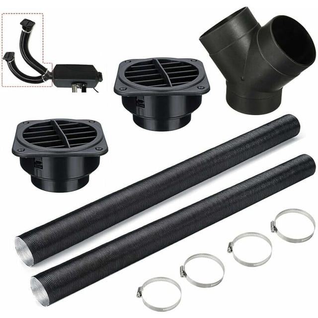 Set Auto Auto Heizung Rohr Kanal Durchmesser 75 Mm Entlüftung Mit Y-stück Heißluftauslass Rohrschellen Set Für Standheizung