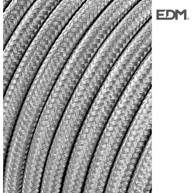 Kabel Cordon Tubulaire 2x0,75mm C64 Silber 5mts