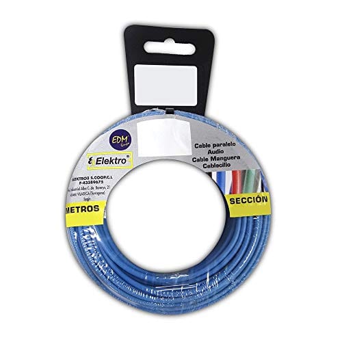 Edm - Halogenfreie Flexible Kabeltrommel 2,5mm Blau 25mts