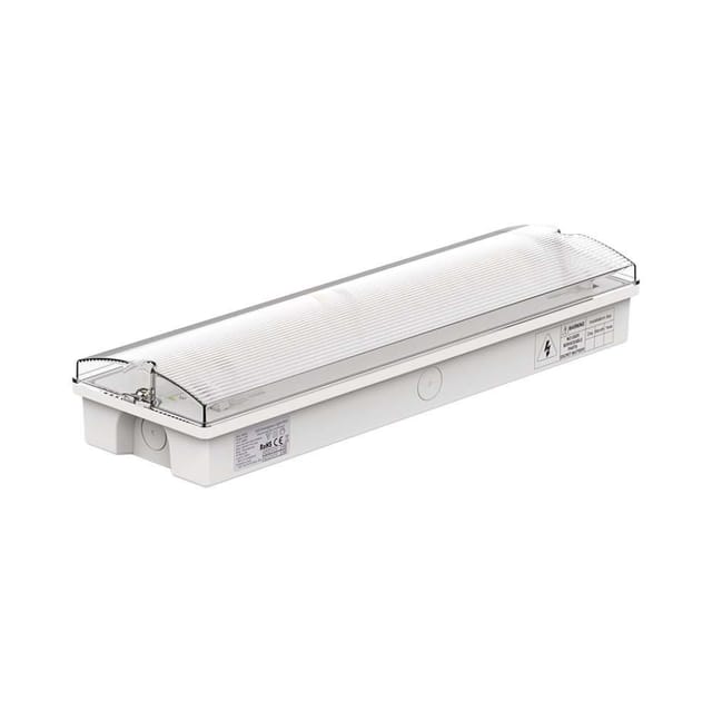 Bulkheads Notleuchten - 24 - Stunden - Ip65 - Weiß - 3w - 130 Lumen - 6400k
