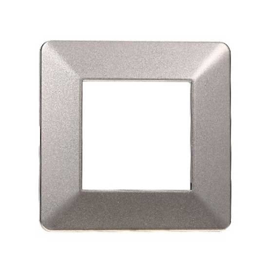 Kompatible Abdeckrahmen Vimar Plana 2 Module Kunststoff Titan Farbe Ettroit Ev83208