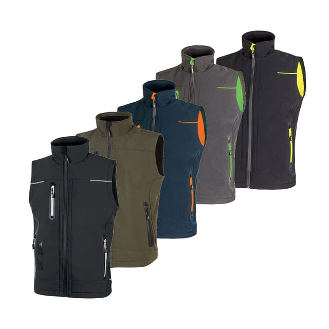 Unisex Softshell-arbeitsweste Ohne Ã„rmel Universe Grau Xl