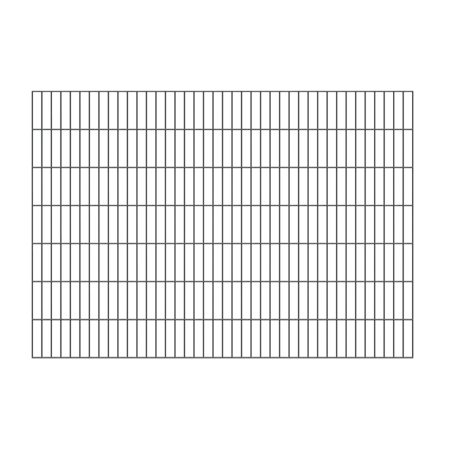 Doppelstab-gittermatte, Verz.anthr, Bxh2000x1400mm, Draht-ø6/5/6, Masche50x200mm - Alberts