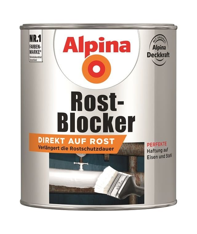 Metallschutz-lack Rostblocker 750ml Metallack Schutzlack - Alpina