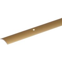 Alberts Übergangsprofil, Alu Gold Elox., Lxbxs 900x30x1,6mm, Mit Schraublöchern Bild 2