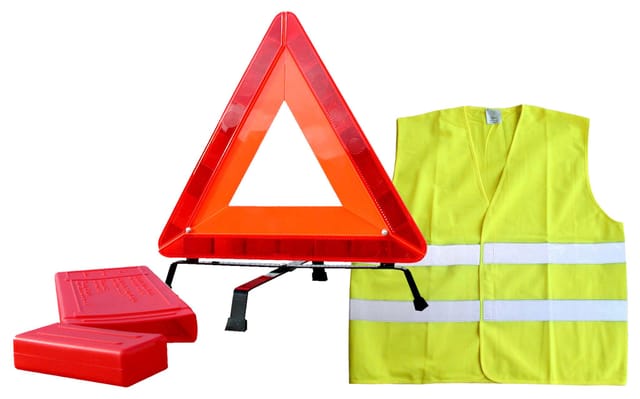 Dreieck-signalisation + Warnweste Set