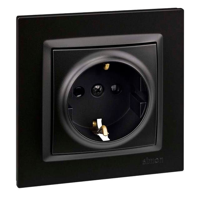 Simon Schukostecker Schwarz Farbe „serie 10