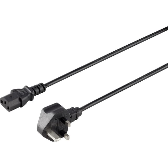 Sy-5042738 Kaltgeräte Anschlusskabel Schwarz 2.00 M - Sygonix