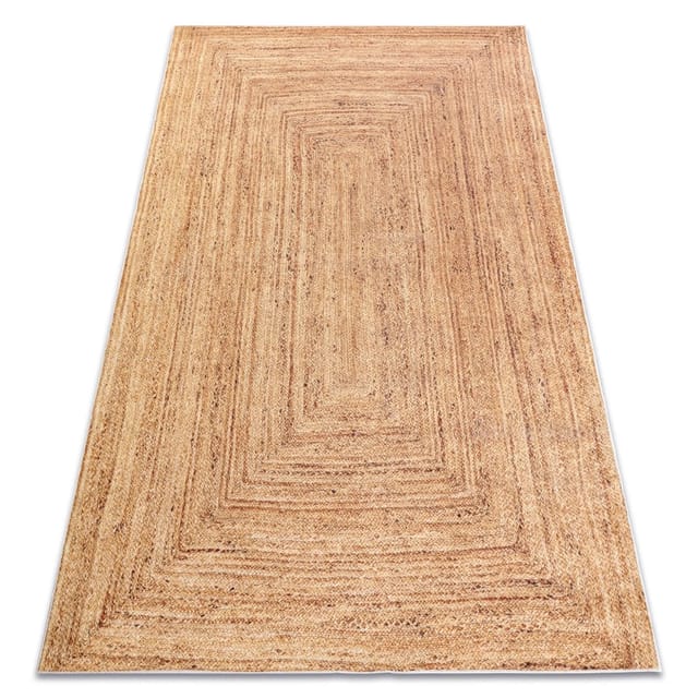 Andre 1017 Waschteppich Flechten Anti-rutsch - Beige Beige 160x220 Cm