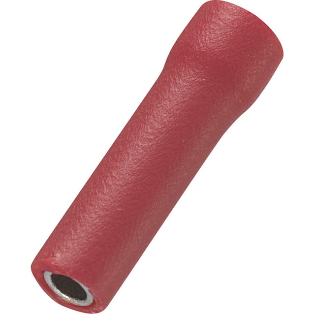 Tru Components - 745456 Stoßverbinder 0.50 Mm² 1.50 Mm² Vollisoliert Rot 100 St.