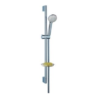 Hansgrohe - Crometta 85 - Brausegarnitur Vario, 9 Cm, 2 Stahlen, Weiß / Verchromt 27764000