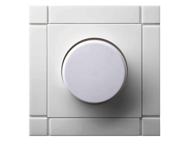 Gao - Modernes Helligkeitsreglerset Inkl. Rahmen, Cremeweiß, 20 - 300 Watt
