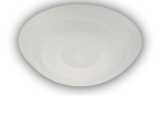 Led Deckenleuchte Dimmbar, Deckenschale Rund, Glas Alabaster, Ø 30cm