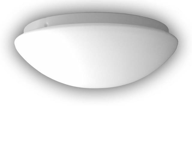 Led Deckenleuchte Rund Opalglas Matt, Nurglasleuchte, Ø 45cm