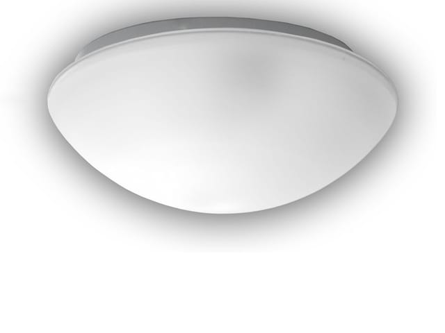 Niermann - Led-deckenleuchte / Deckenschale Rund, Glas Satiniert Mit Klarrand, Ø 20cm