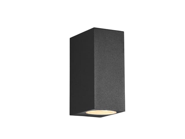 Meinewunschleuchte - Eckige Led Außenwandleuchte Up Down Light In Anthrazit, Höhe 15cm