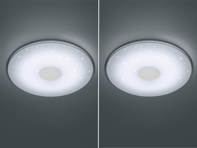 2er Set Led Deckenleuchten Mit Fernbedienung, Dimmbar Ø 42cm