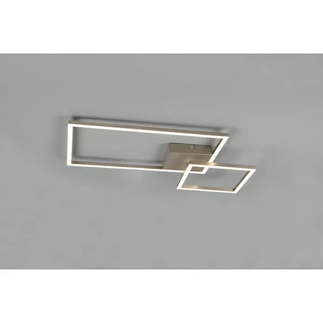 Reality Leuchten - Led Deckenleuchte Padella Silber Dimmbar Neutralweiß, Breite 63cm