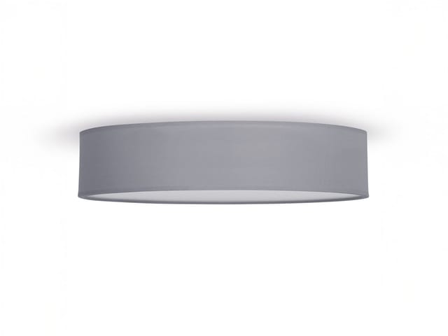 Led Deckenleuchte Stoff Grau / Abdeckung Satiniert, Ø 50cm
