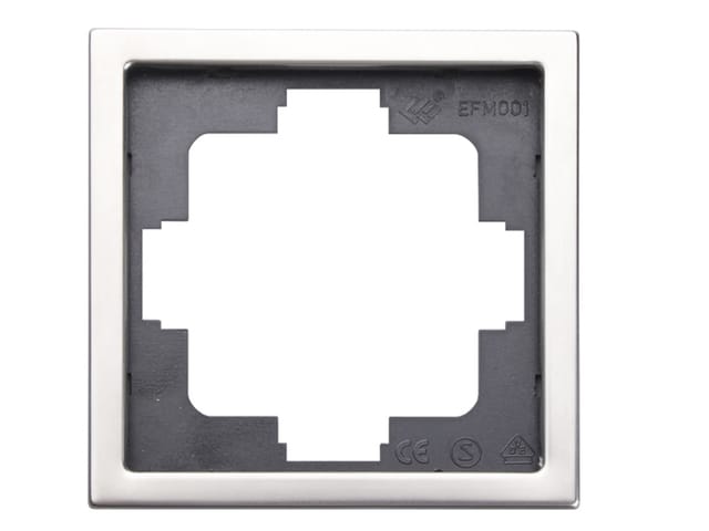 Gao - 1-fach Rahmen / Blende, Edelstahl Beschichtet, Für Den Innenbereich, Eckig