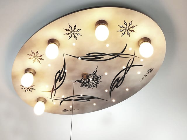 Niermann - Led Kinder Deckenleuchte Im Gothic Style Mit Zugschalter Für Led-schlummerlicht