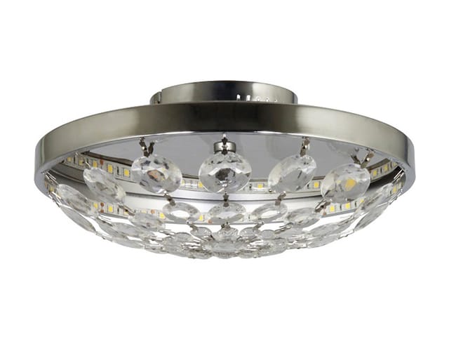 Elegante Led-deckenleuchte Mit Funkelnden Acrylanhängern, Led 13w/590 Lumen