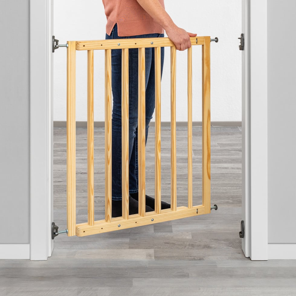 Reer Treppenschutzgitter Basic Zum Schrauben Holz 65,5 - 106 Cm