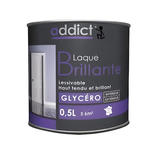 Glycerin-deko-lackfarbe Für Alle Untergründe, Glänzend Weiß, 0,5 Liter