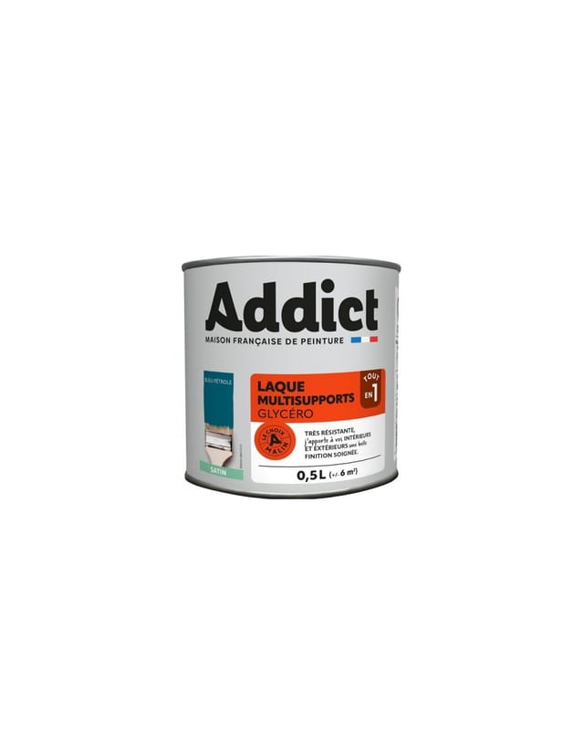 Lackfarbe Glycérol Satin 0,5 Liter Blau - Addict
