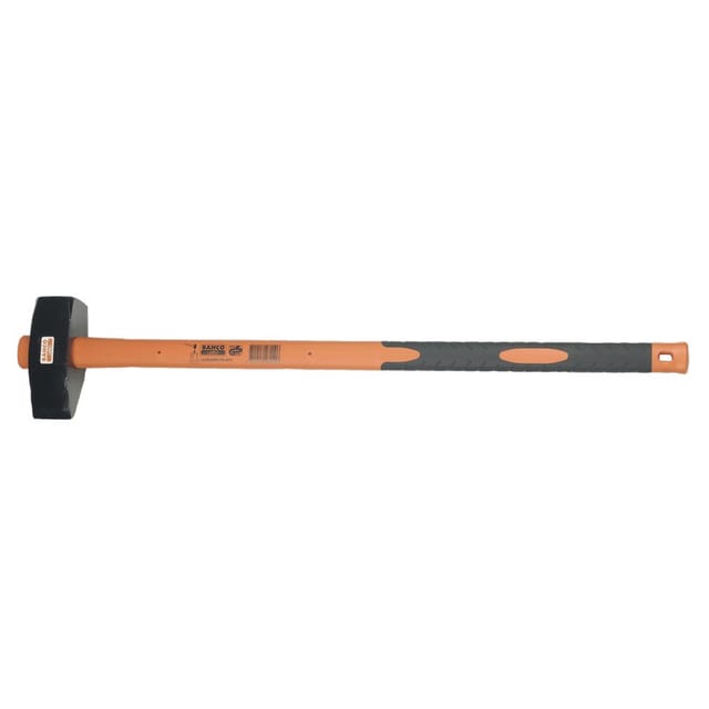 Vorschlaghammer Mit Fiberglasstiel, Einseitig Flach, 900 Mm, 5 Kg - Bahco