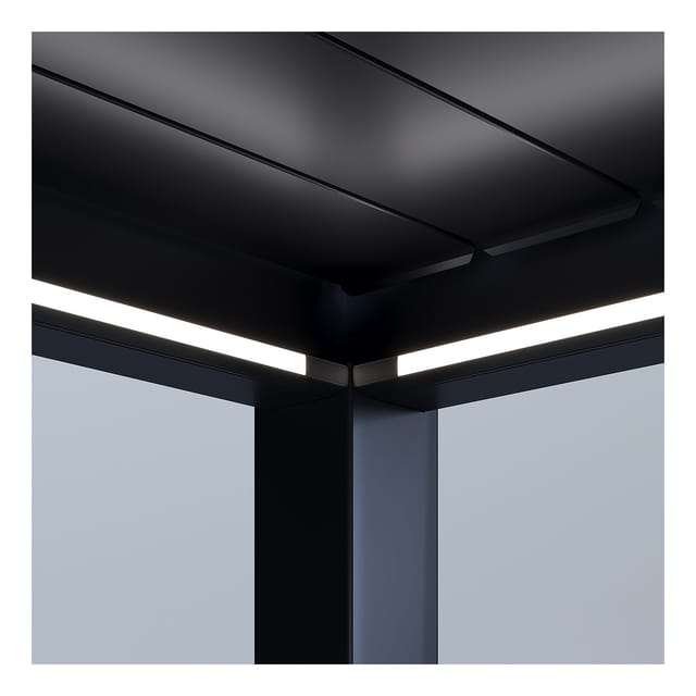 Weide Led Kit 10 Größe Graphitgrau Für Weide Pergola3.0 X 4.0 Meter