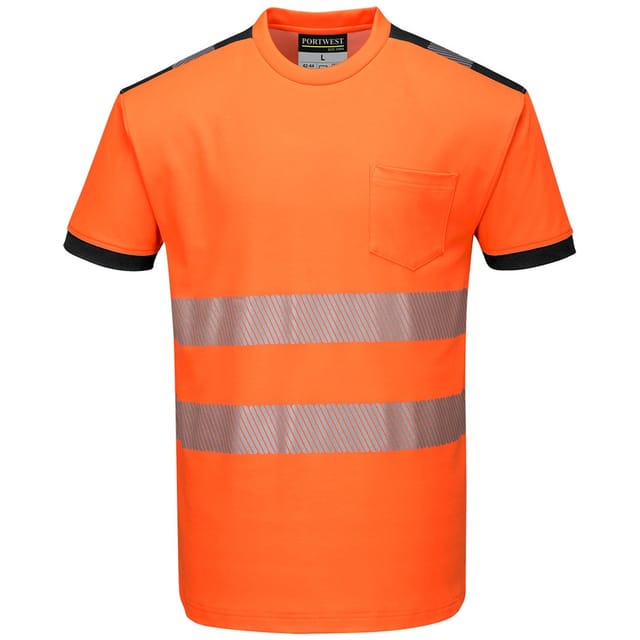 T-shirt Hv Pw3 Orange/schwarz 5xl