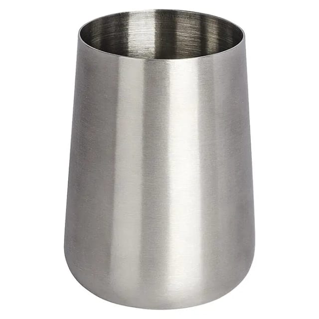 Wenko Zahnputzbecher Solid (Durchmesser: 8 cm, Edelstahl)